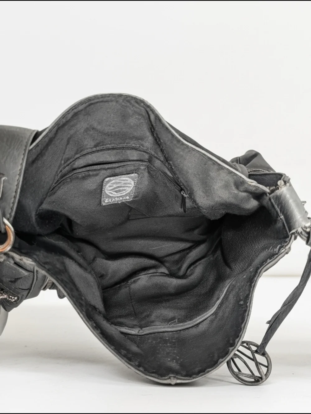 Style & Co. Dark grey Leather Shoulder Crossbody Bag